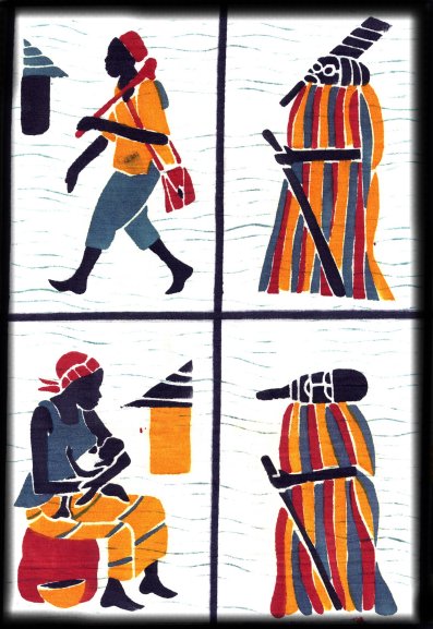 Batik uit Burkina Faso